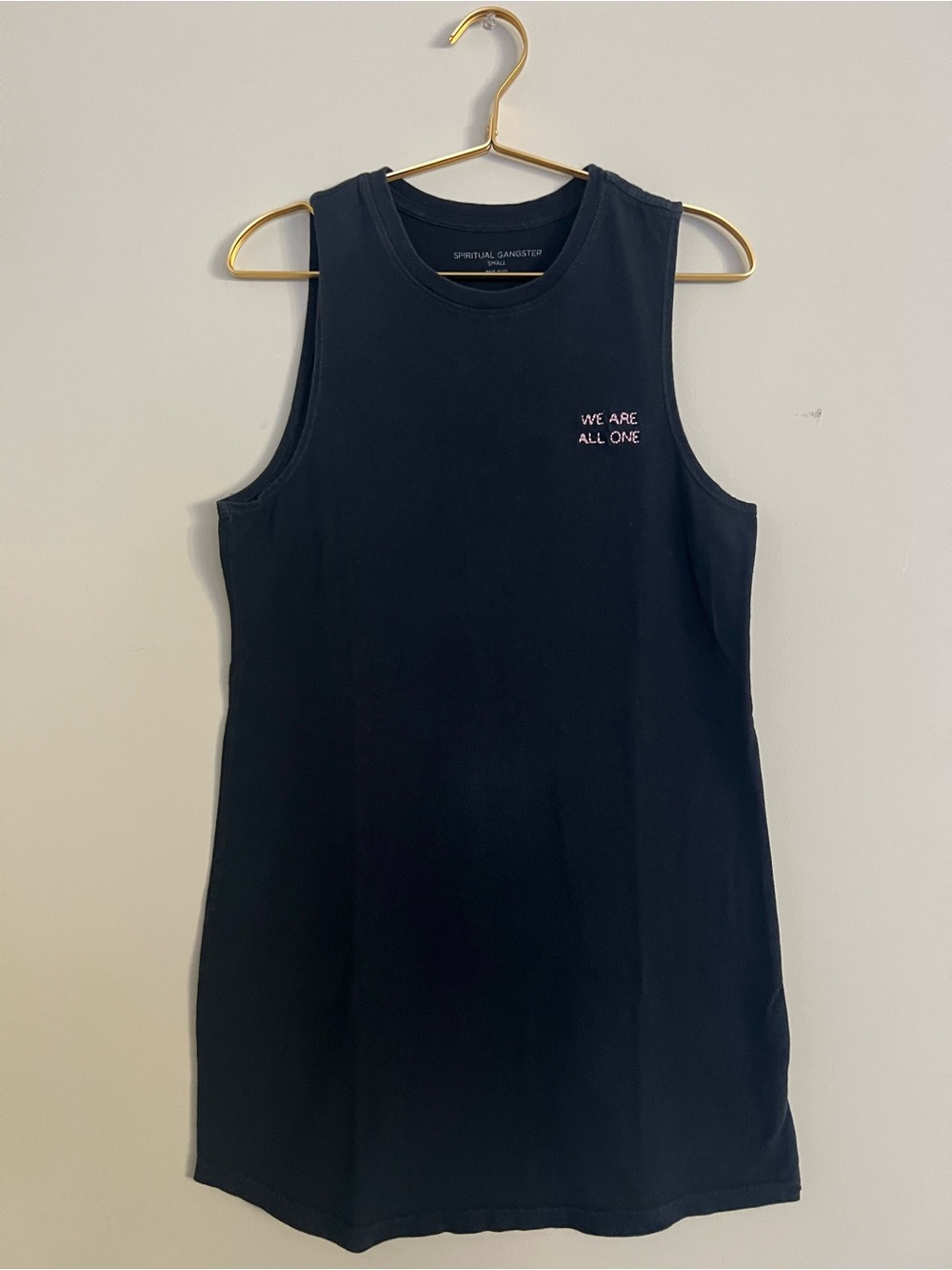 Spiritual Gangster “We Are All One” Black Mini Dress